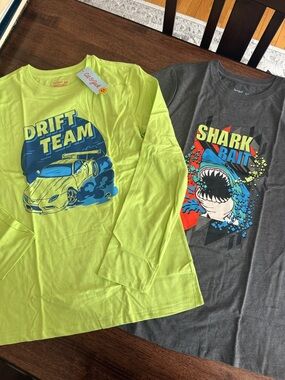 Cat & Jack XL husky boys graphic tee shirt bundle